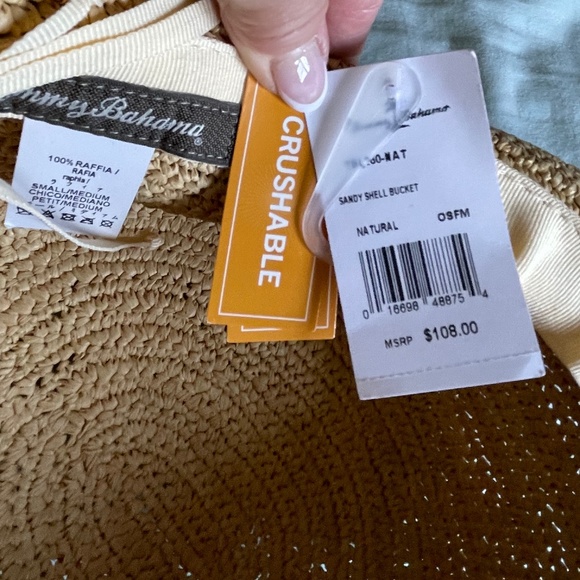 TOMMY BAHAMA  "Sandy Shell" Bucket Hat BRAND NEW WITH TAGS! Retail $108 - Picture 5 of 6